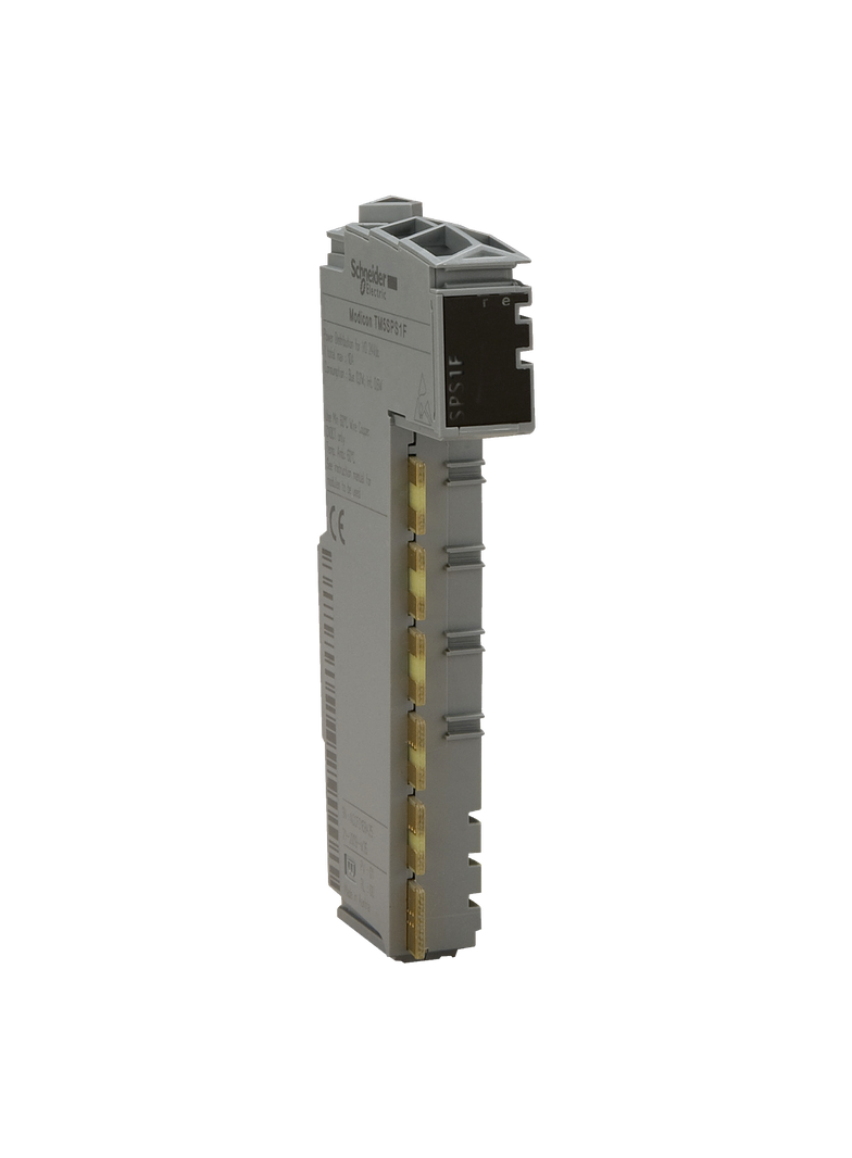 Modicon TM5, moduł dystrybucji zasilania do modułów We/Wy, 10 A, 24 VDC, bezpiecznik 6.3 A