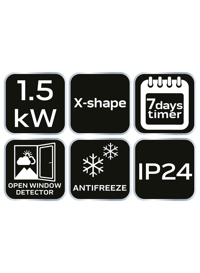 Grzejnik konwektorowy elektryczny 1500W, IP24