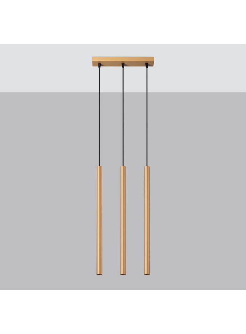 Sollux Lampa wisząca PASTELO 3L złota SL.1171