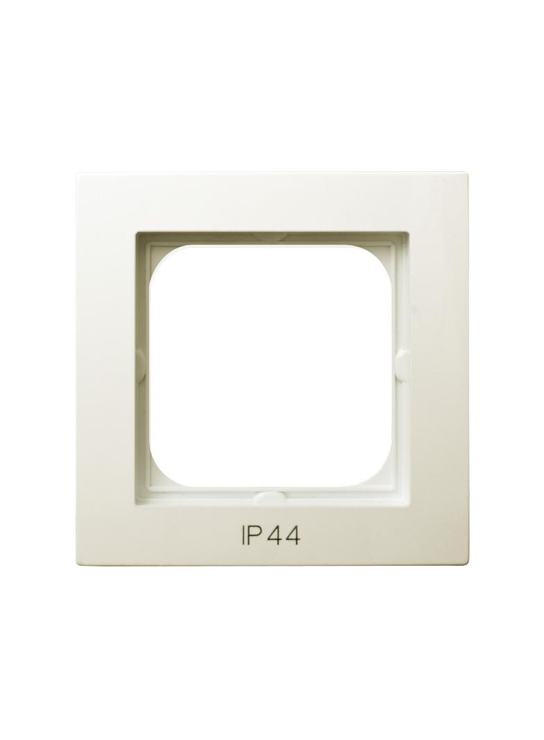 AS Ramka pojedyncza do łączników IP-44 - kolor ecru