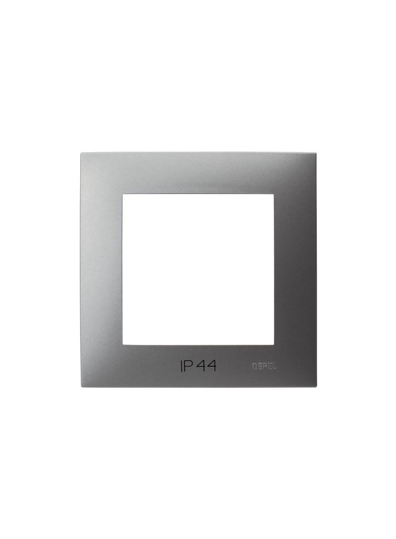 SZAFIR Ramka pojedyncza do łączników IP-44 - kolor szary mat
