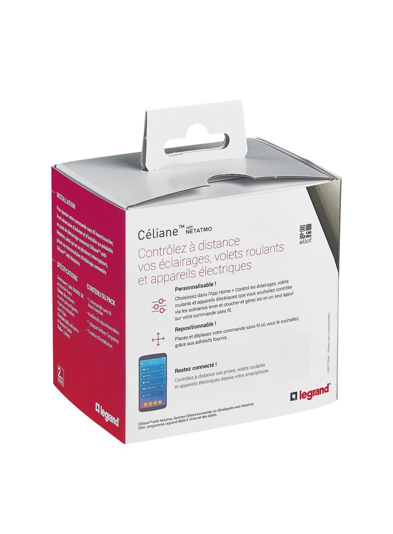 CELIANE WITH NETATMO - ŁĄCZNIK BEZPRZEWODOWY DZIEŃ/NOC GRAFITOWY, Legrand