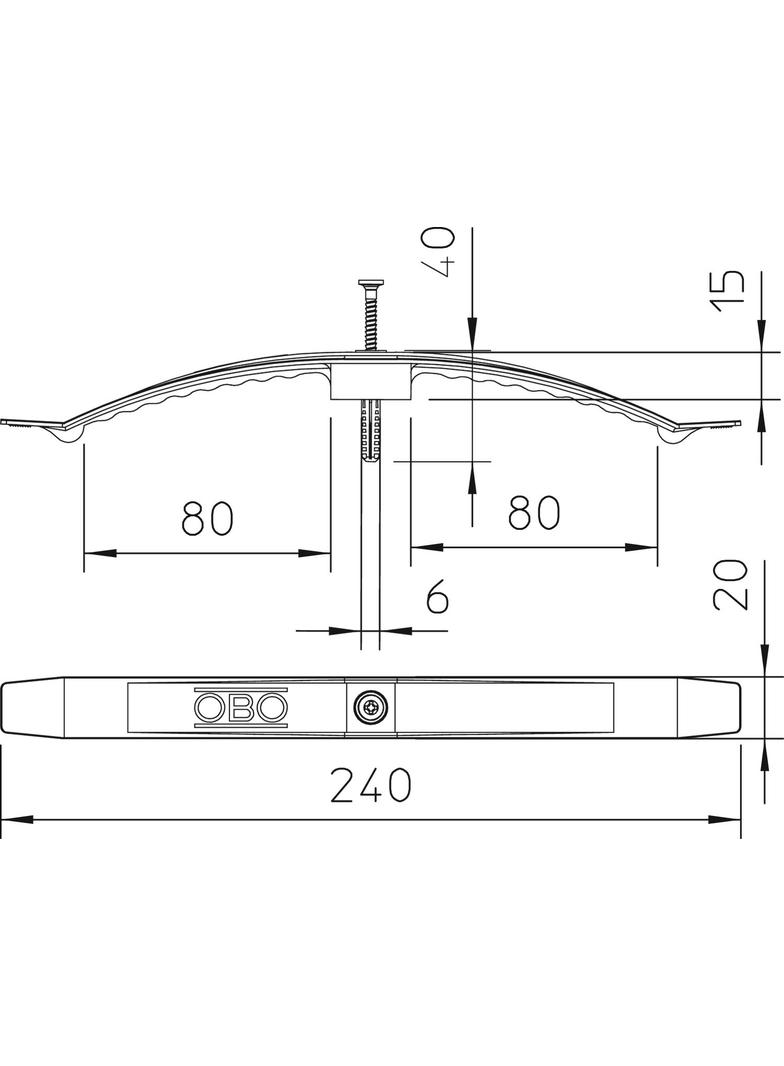 2033/SD, KLAMRY KABLOWE 2033+KOŁEK OGNI