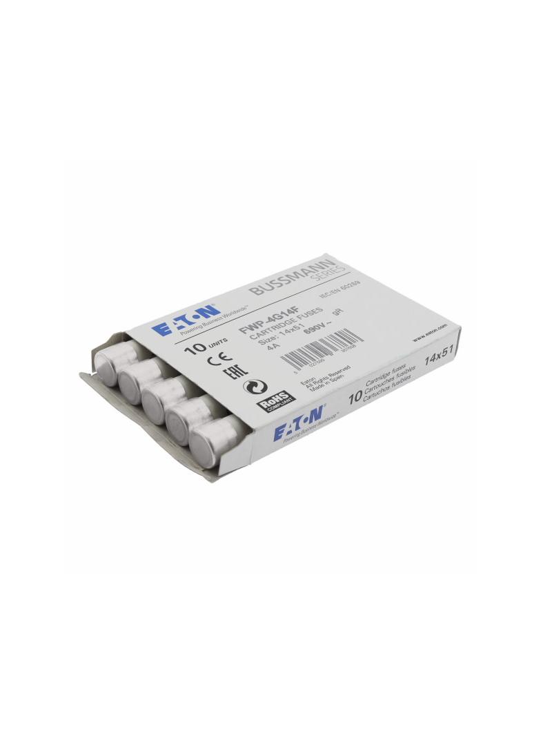 4AMP 690V AC gR 14X51mm FUSE W/O STRIKER Wkładka szybka 4A AC 690V 14x51 gR IEC UL FWP-4G14F EATON