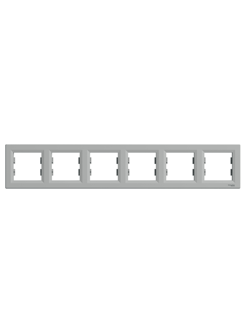 Asfora, ramka 6-krotna, pozioma, aluminium