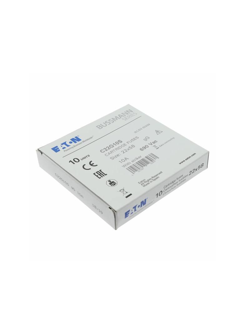 C22G10S Wkładka cylindryczna z wybijakiem 22x58 10A GG 690V AC C22G10S EATON