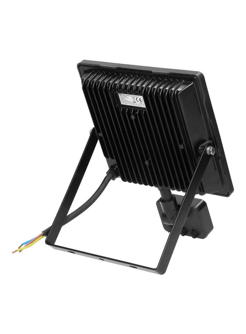 ALLED 50W Naświetlacz LED z PIR 4000lm IP44 4000K Alu+szkło FL/R-3 ORNO