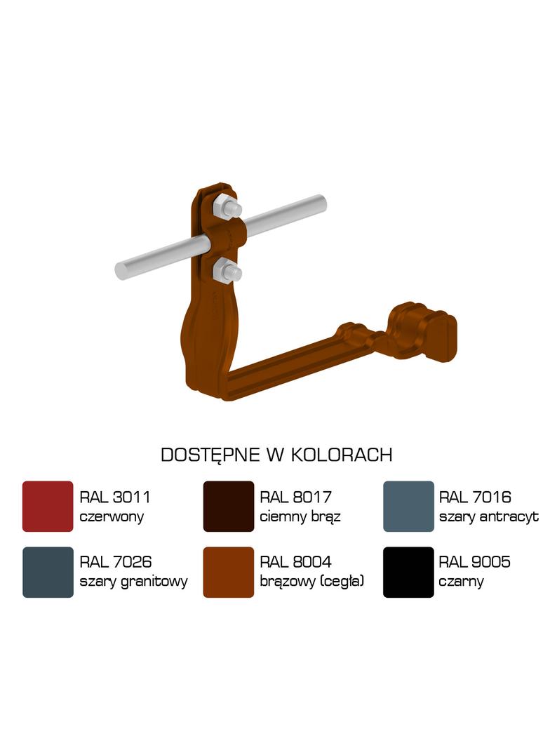 AN-28S/LA/-N Uchwyt dach.prof.skr.Z-śr. WZÓR 20 H=10cm /LA/