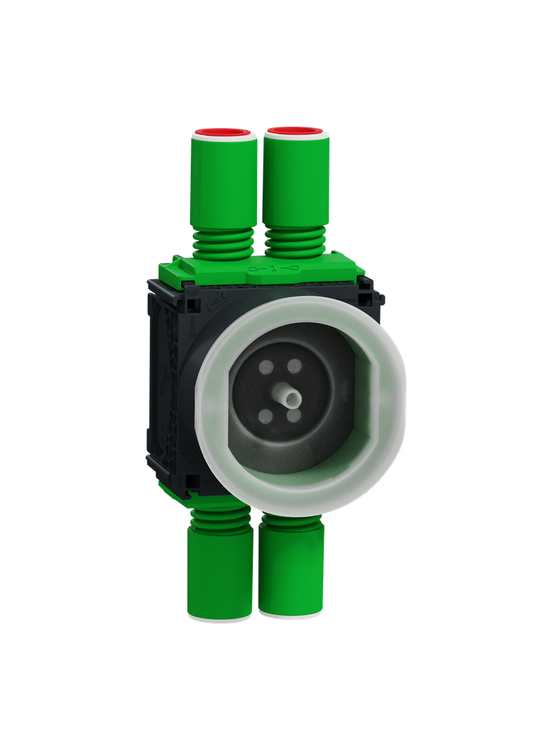 Multifix, puszka 1M, 44 mm, 4 elastyczne wejścia + zatyczka