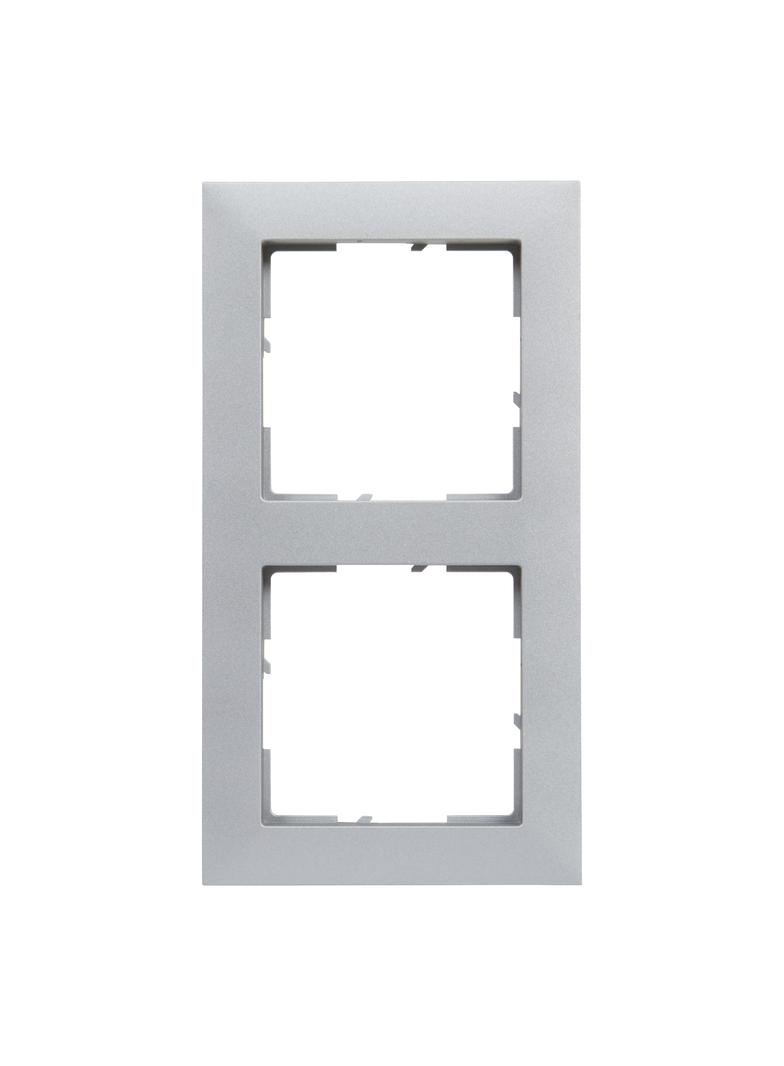 Suno Ramka Podwójna 2-Krotna Aluminium 721512 LEGRAND