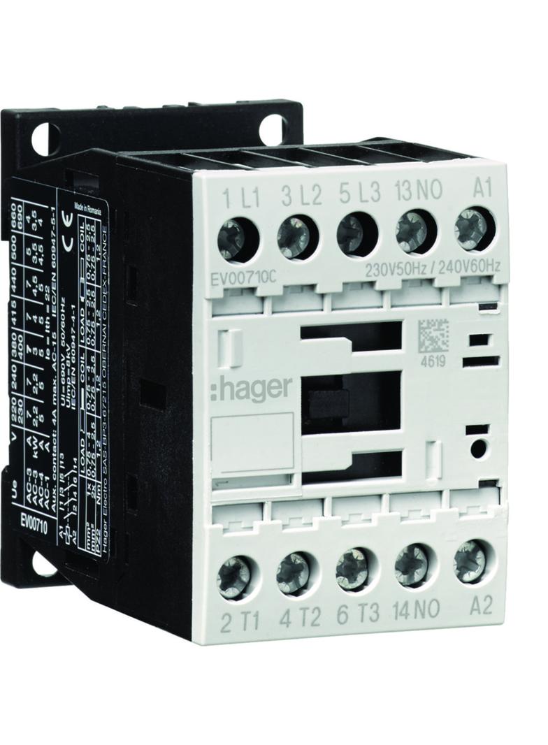Stycznik mocy 3P +1 NO 7A 230 V 50 Hz/240 V 60 Hz
