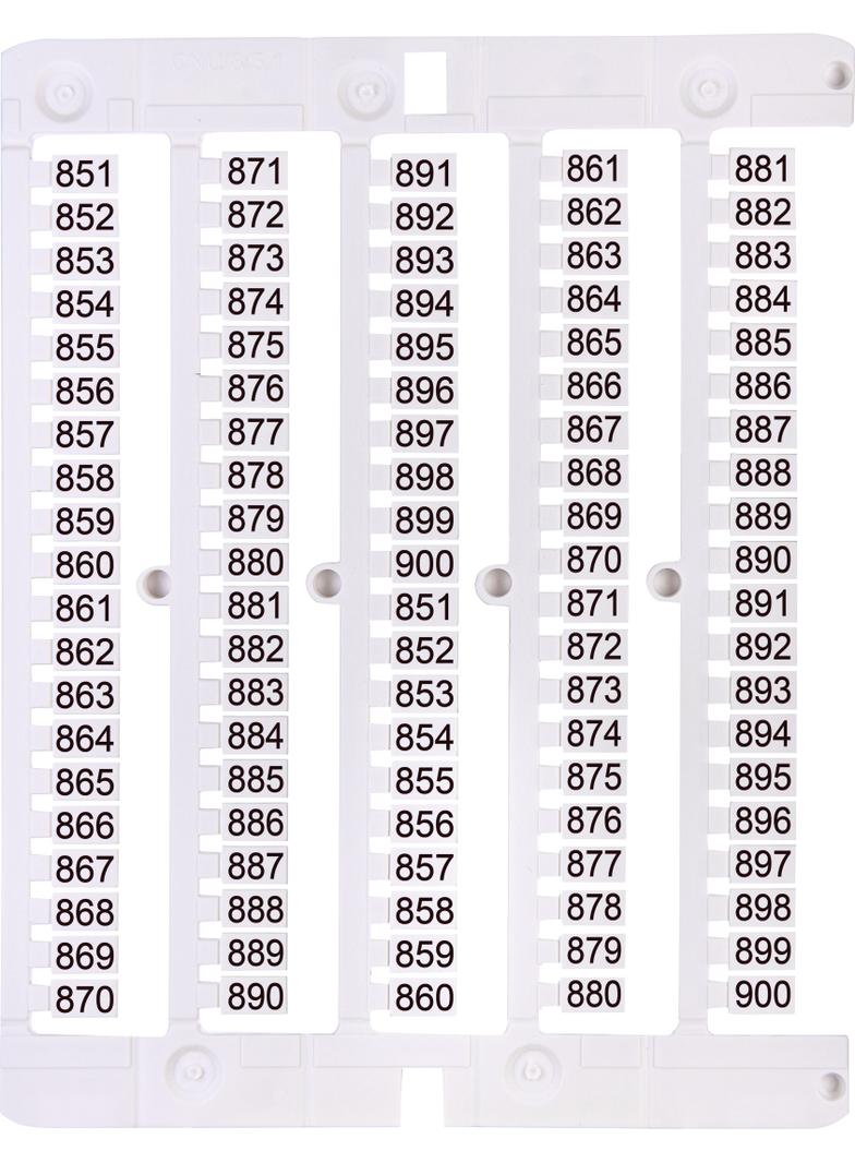 Oznacznik 851 do 900 (100 szt.) ES-NU0851851 003903094 ETI