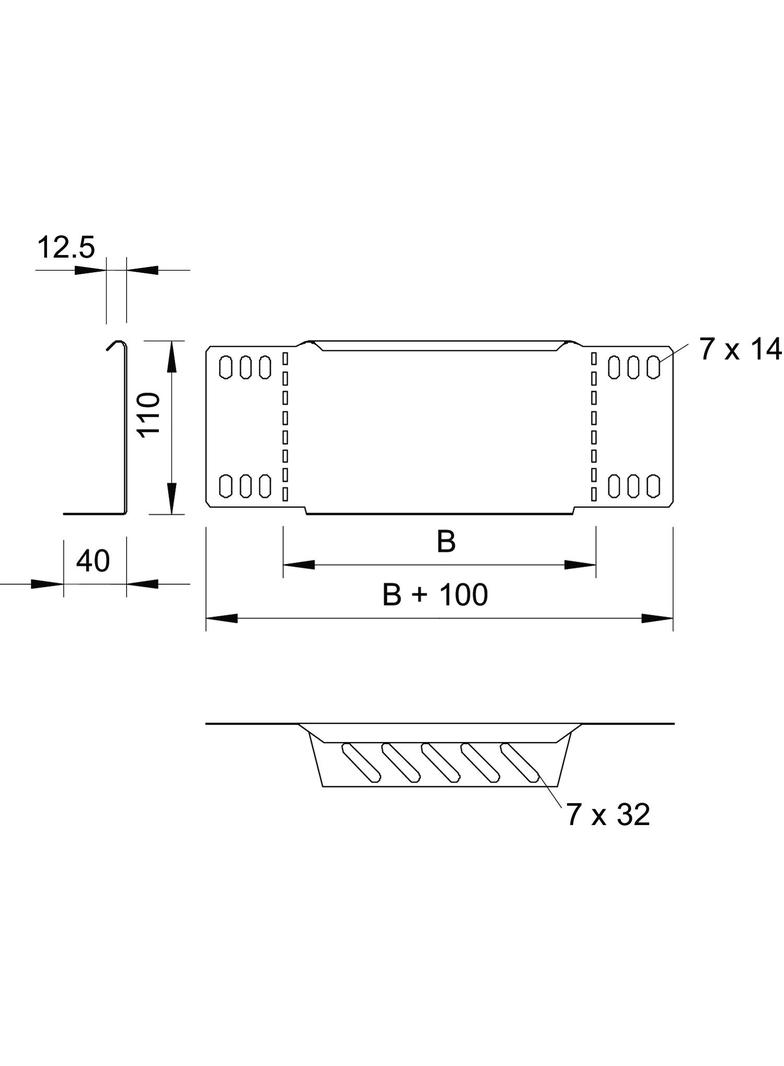 REDUKCJA I ZAKOŃ.110X300MM FT