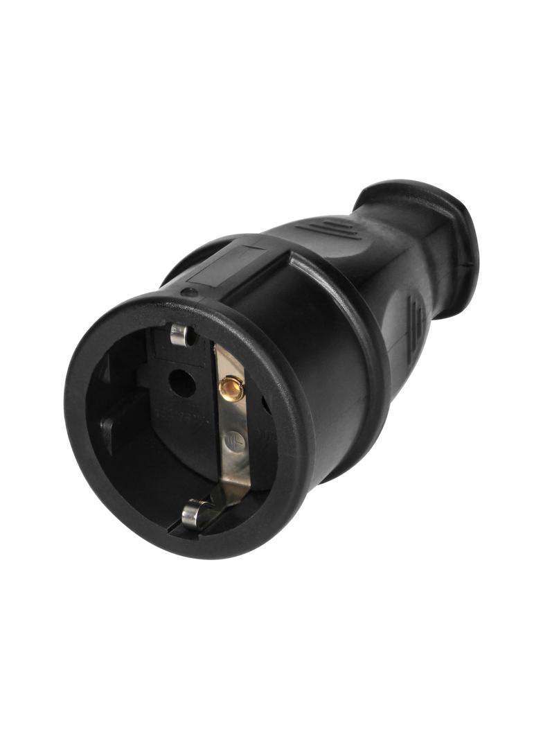 Gniazdo warsztatowe Schuko czarny 12 szt. OR-AE-13258(GS)/12 ORNO