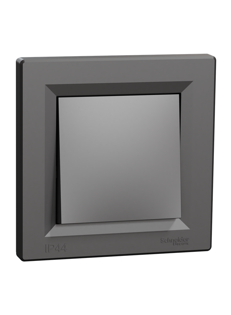 Asfora, łącznik 1-biegunowy, IP44, antracyt