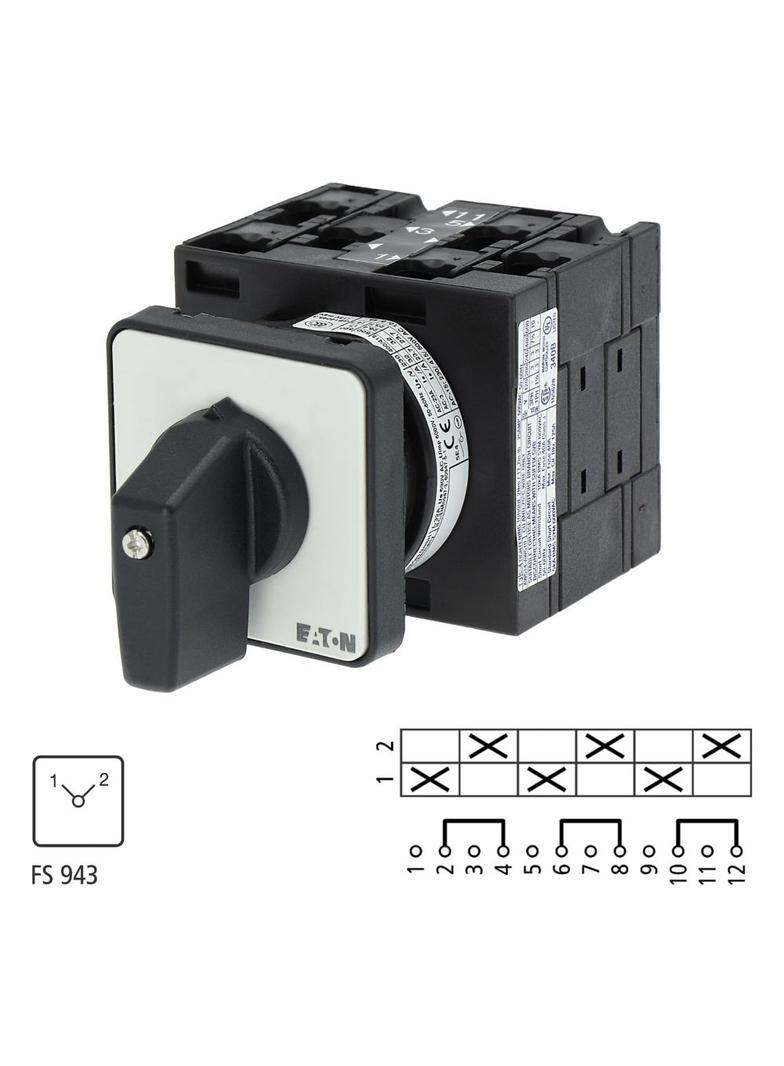 T3-3-8222/E Łącznik krzywkowy 32A 13kW 052346 EATON