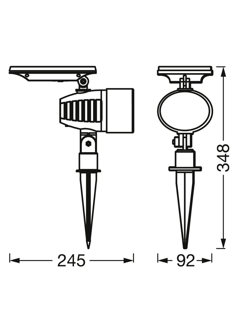 Oprawa SMART OUTD BT SOLAR SPOT RGBTW