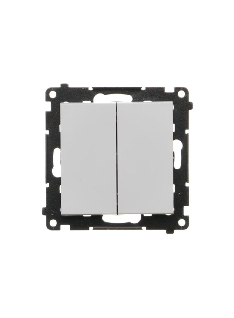 Simon 55 Przycisk zwierny poczwórny 10 AXm szybkozłączka Jasnoszary mat