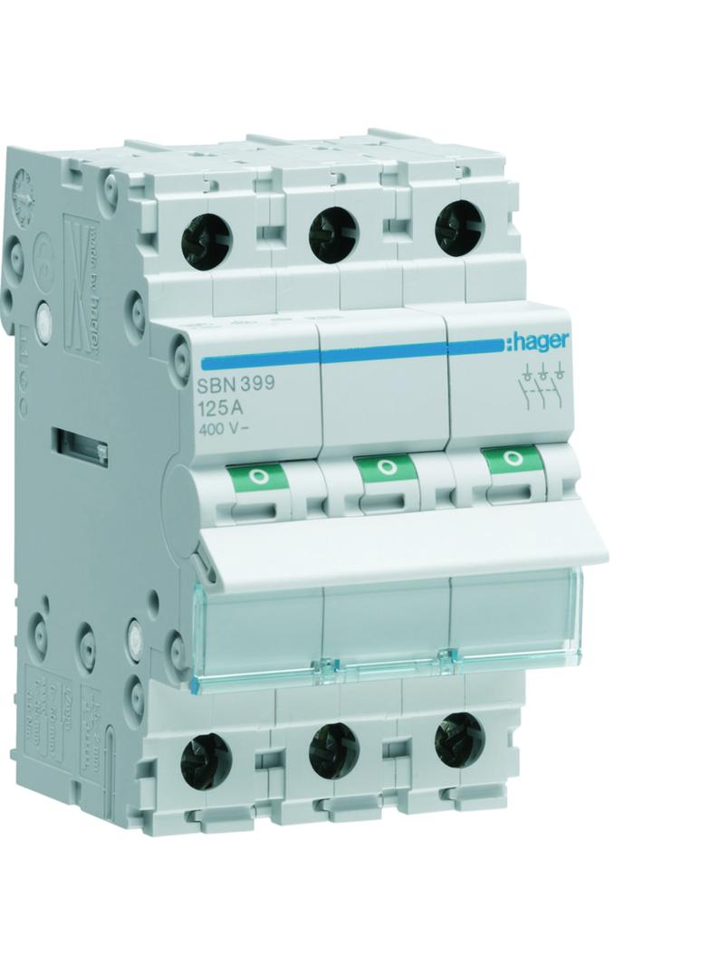 Modułowy rozłącznik izolacyjny 3P 125A 400VAC SBN399 HAGER