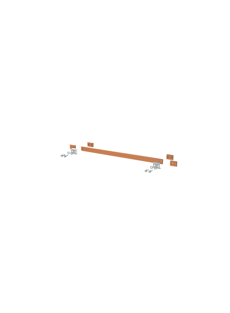 ZX2350 Szyna miedziana 30x10mm szerokość 3PW 750mm V1, A2 (do samodzielnego montażu)