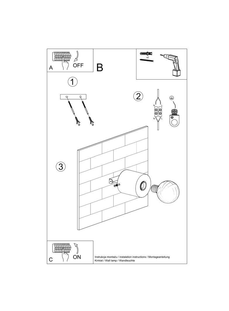 Sollux Kinkiet SALGADO beton SL.0679