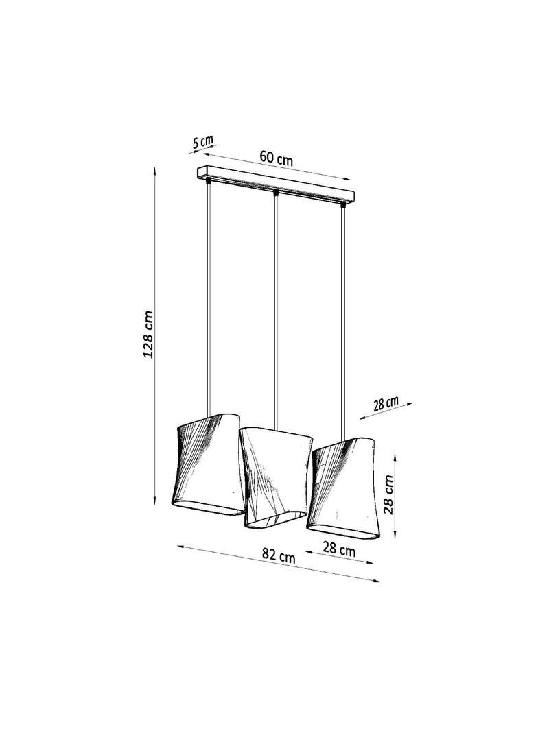 Sollux Żyrandol BLUM 3 biały SL.0771