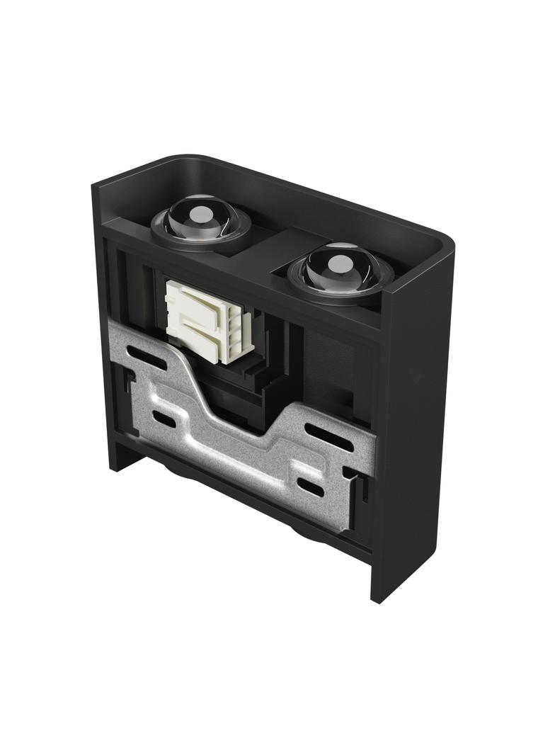 LUNARIX 2 KINKIET 4W CCT 230V IP54 RA90 110X110X40 MM CZARNY, ŚWIECI GÓRA/DÓŁ