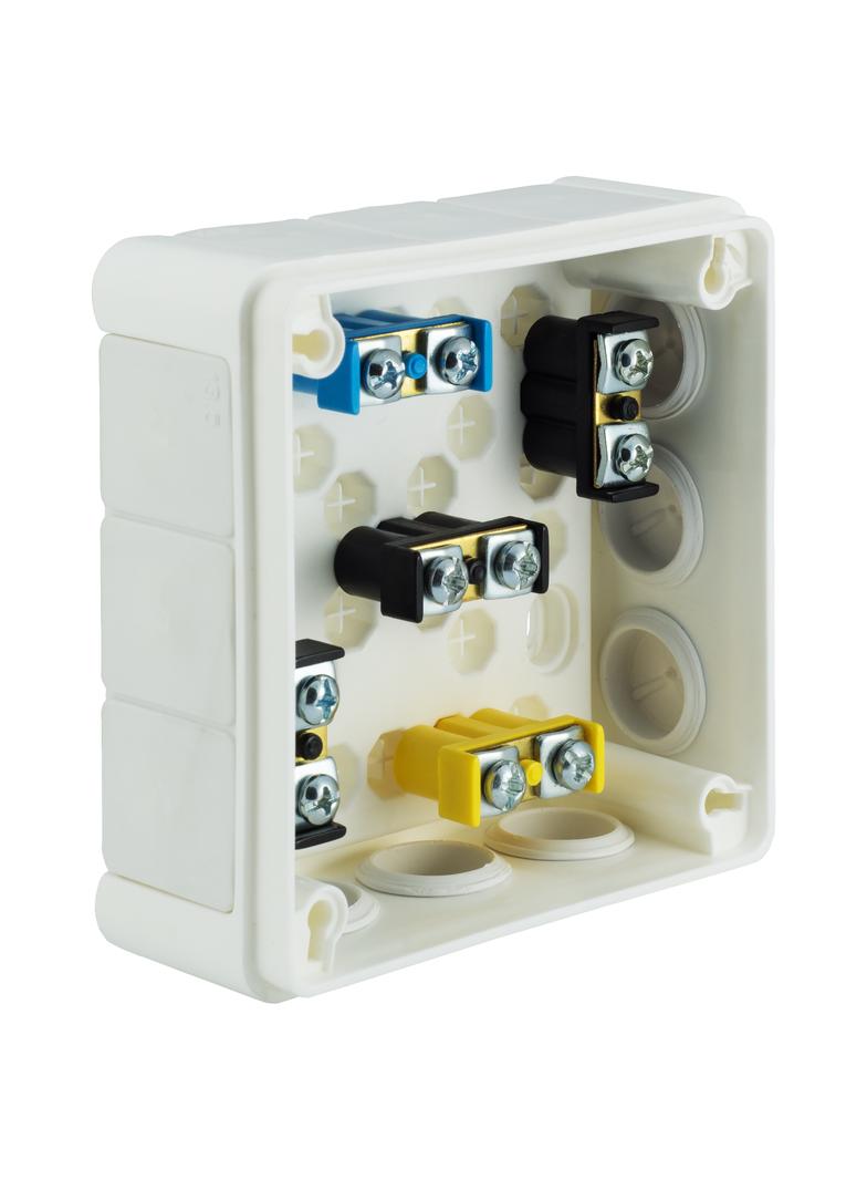 VP-41 Puszka n/t 98x98x42mm IP55 12-wl dł.gum. Z-ac. biała VP 041-51 61.140 OPATÓWEK