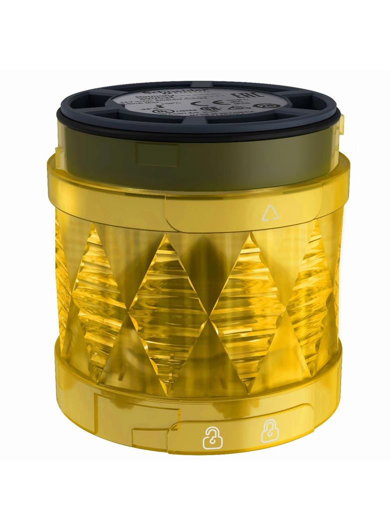 Moduł światła pulsującego żółty O 60 mm 24 V AC/DC