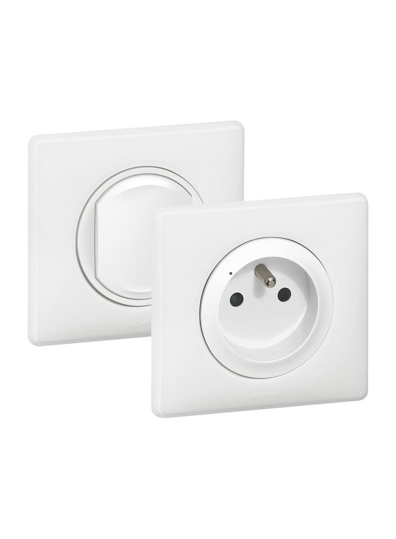 CELIANE WITH NETATMO - ZESTAW GOTOWY DO MONTAŻU GNIAZDO CONNECTED+ŁĄCZNIK BEZPRZEWODOWY BIAŁY, Legra