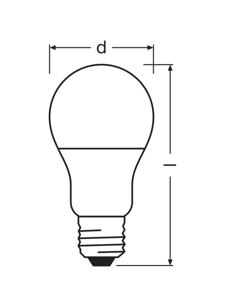 Żarówka LED A60 E27 8.5W = 60W 806lm 2700K Ciepła 200° VALUE CLASSIC Osram
