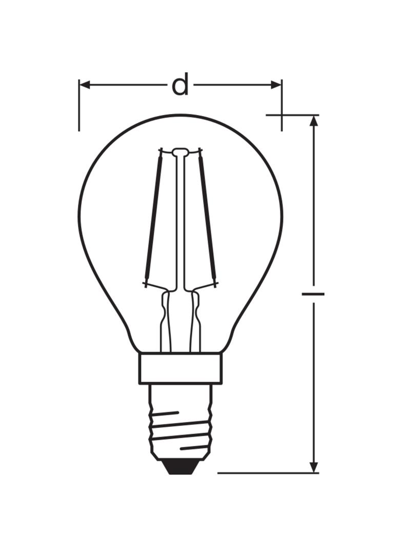 Żarówka LED Vintage 1906 LED CL P FIL GOLD 22 non-dim 2,5W/824 E14 4058075290815 LEDVANCE