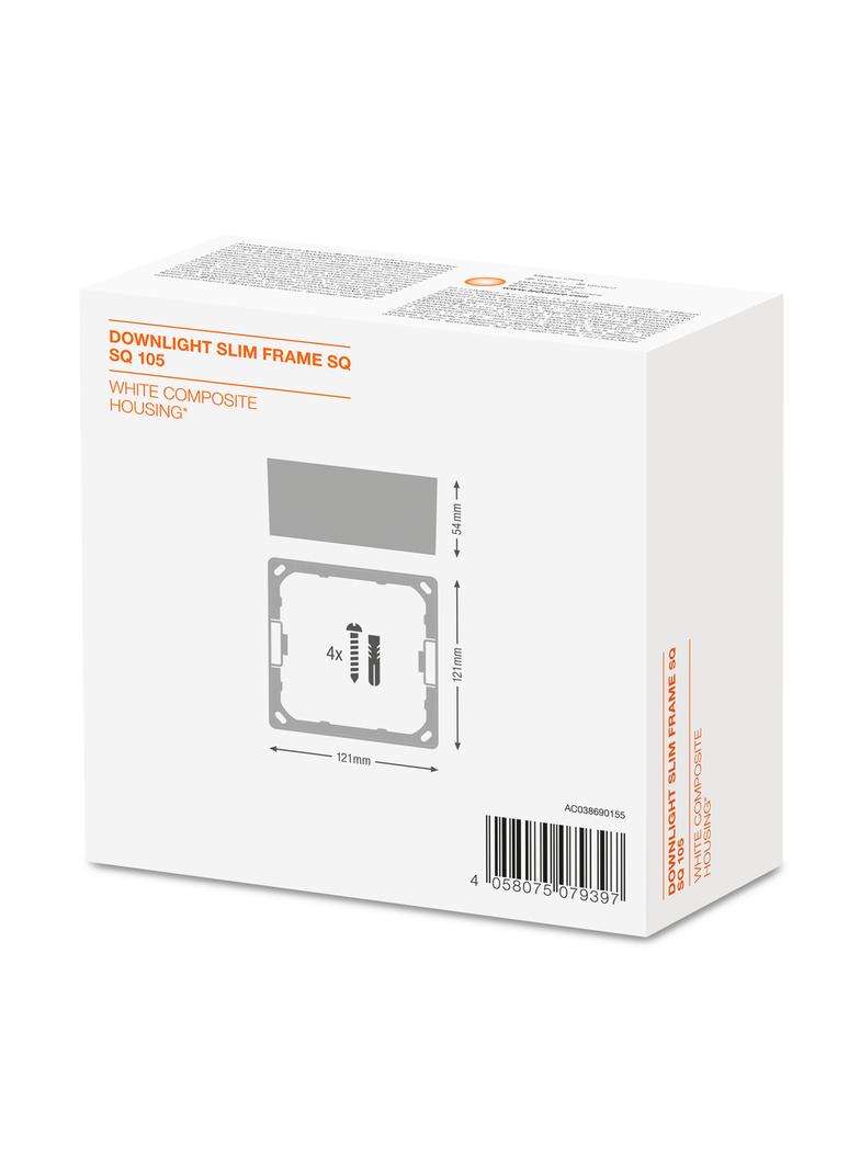 Ramka DOWNLIGHT SLIM FRAME SQUARE 105 WT