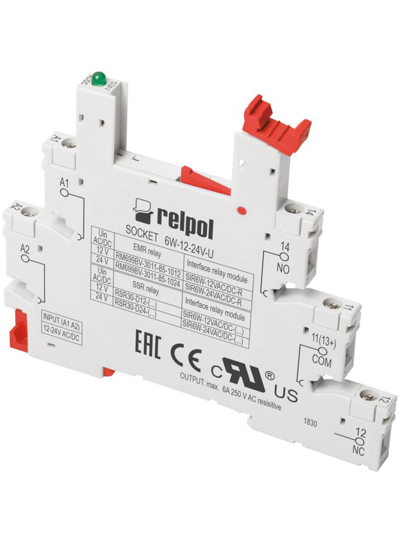 6W-220-240V-U Przekaźnik Interfejsowy