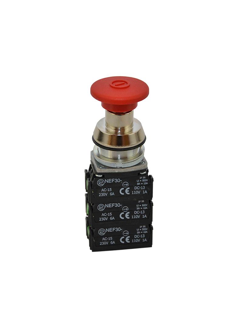 Przycisk NEF30-DR3X3Y/W3 czerwony W0-NEF30-DR 3X3Y/W3 C PROMET