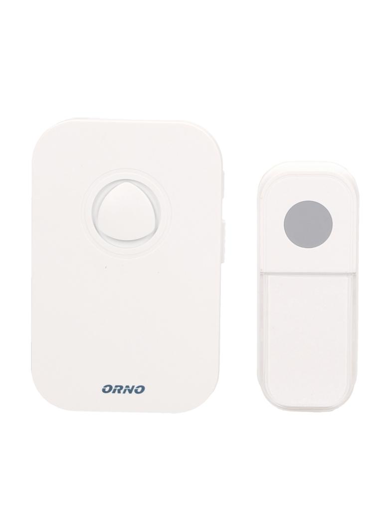 Dzwonek bezprzewodowy FADO DC bateryjny learning system 36 dźwięków 100m biały OR-DB-KF-134 ORNO