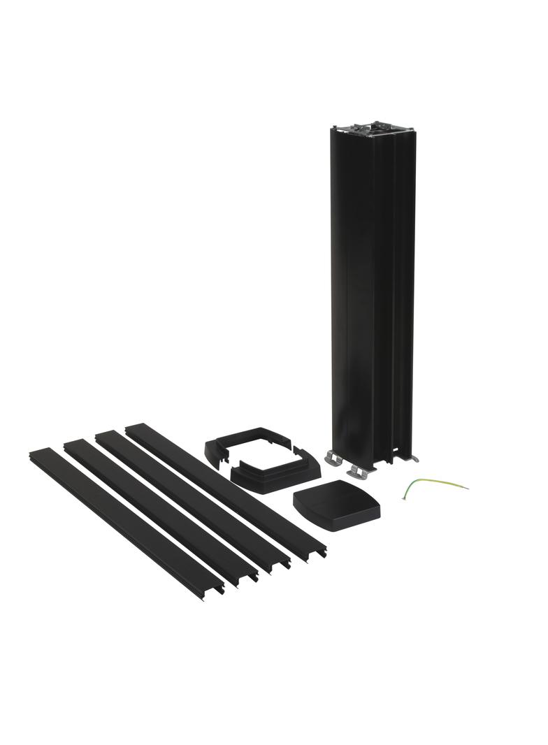 Minikolumna 4-komorowa 0,68m, czarna, Legrand