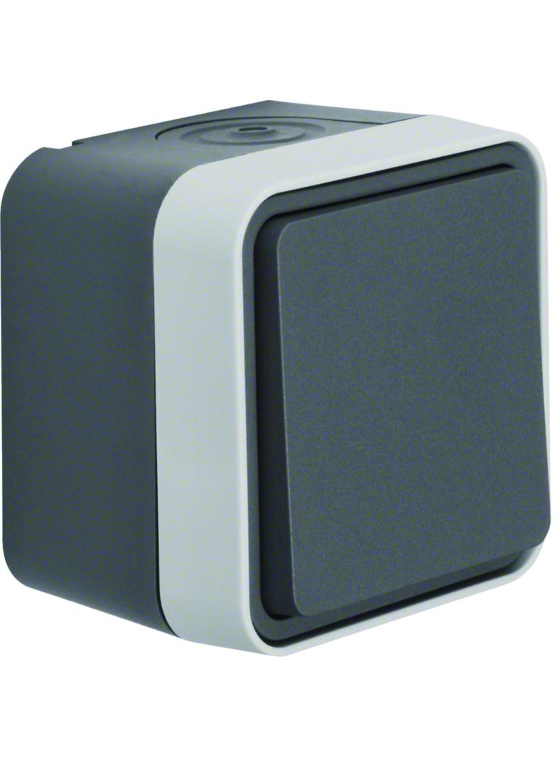 BERKER W.1 Łącznik uniwersalny kompletny IP55 szary 30763505 HAGER