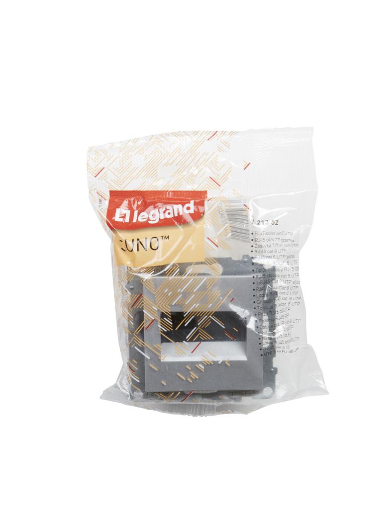 SUNO - Gniazdo RJ45/kat 6 UTP, Aluminium, Legrand