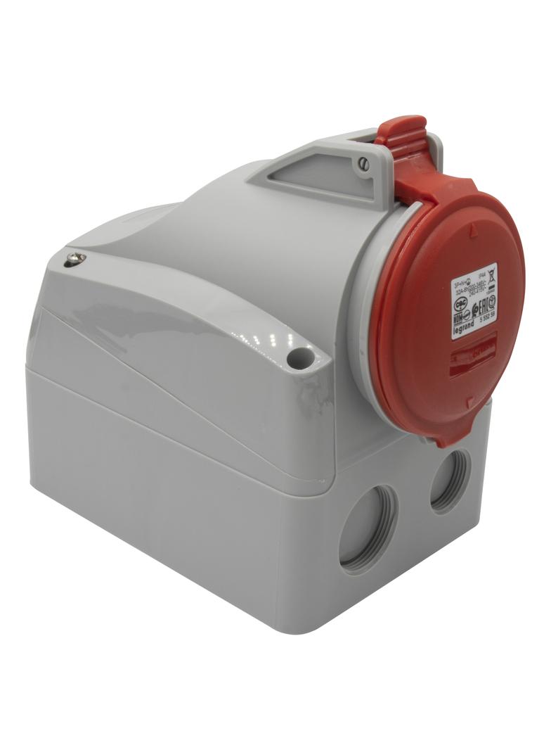 P17 TEMPRA PRO GNIAZDO STAŁE 32A 3P+N+Z 400V IP44, Legrand