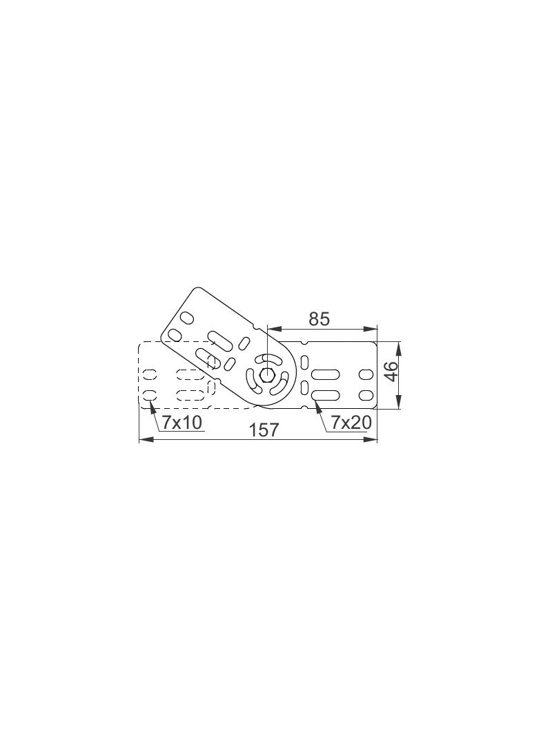 LGFJH60 Łącznik przegubowy do korytka 1,0 mm