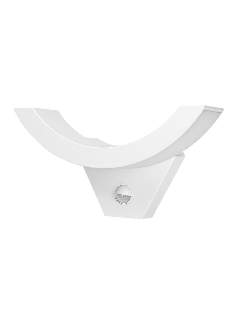 SPINEL LED 10W, oprawa ogrodowa z czujnikiem ruchu 140st, 800lm, IP54, 4000K, IK10, biała AD-OP-6119WLPMR4 ORNO