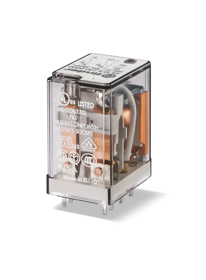 Miniaturowy przekaźnik przemysłowy 2 P; 10A; 24V DC, 55.12.9.024.0000