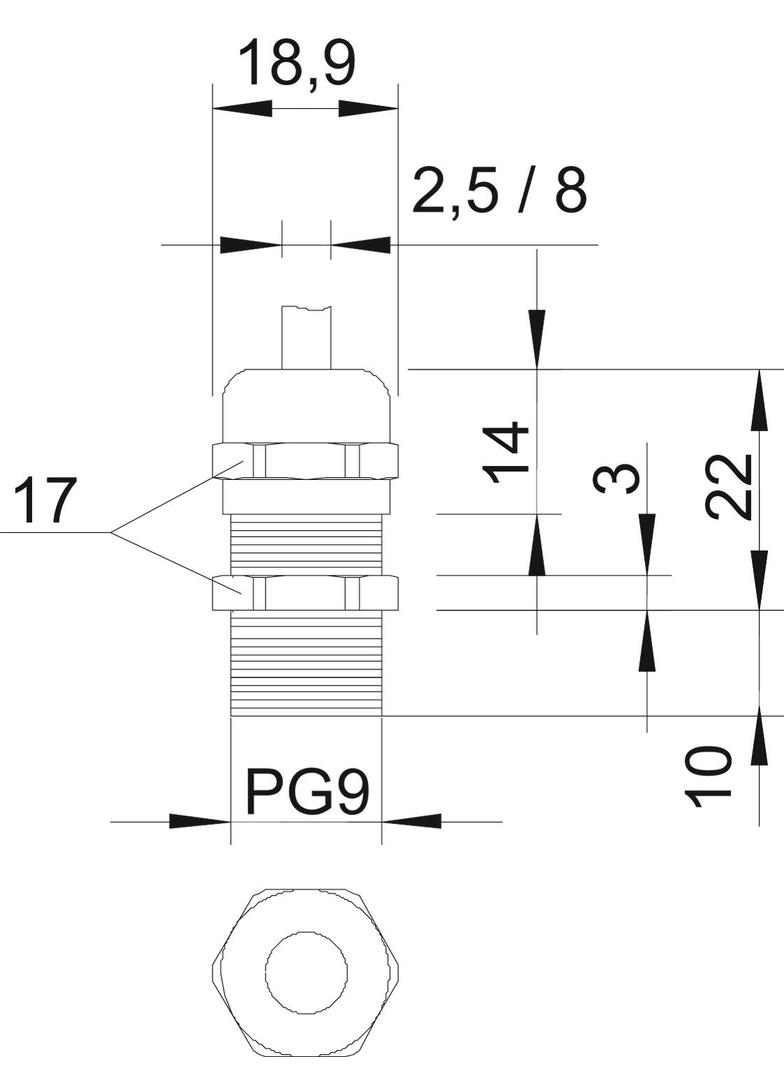 V-TEC/L, DŁAWIKI Z DŁUGIM GWINT.PG9 MS