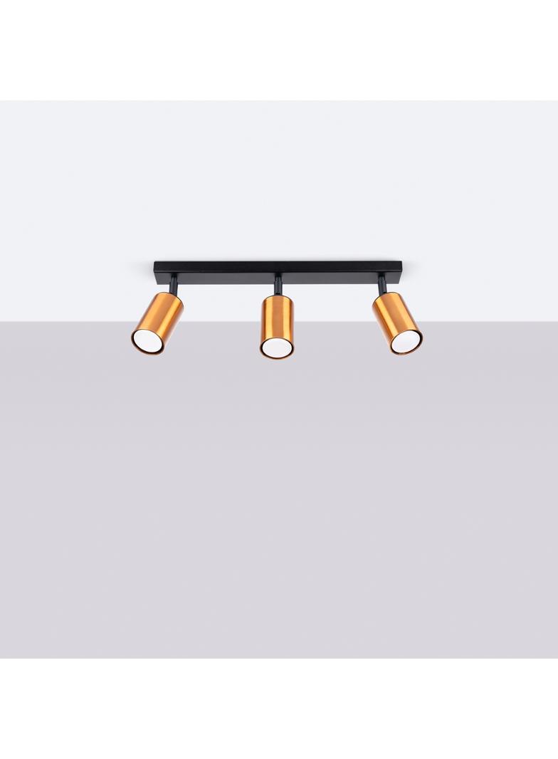 Plafon WINX 3 czarny/miedź