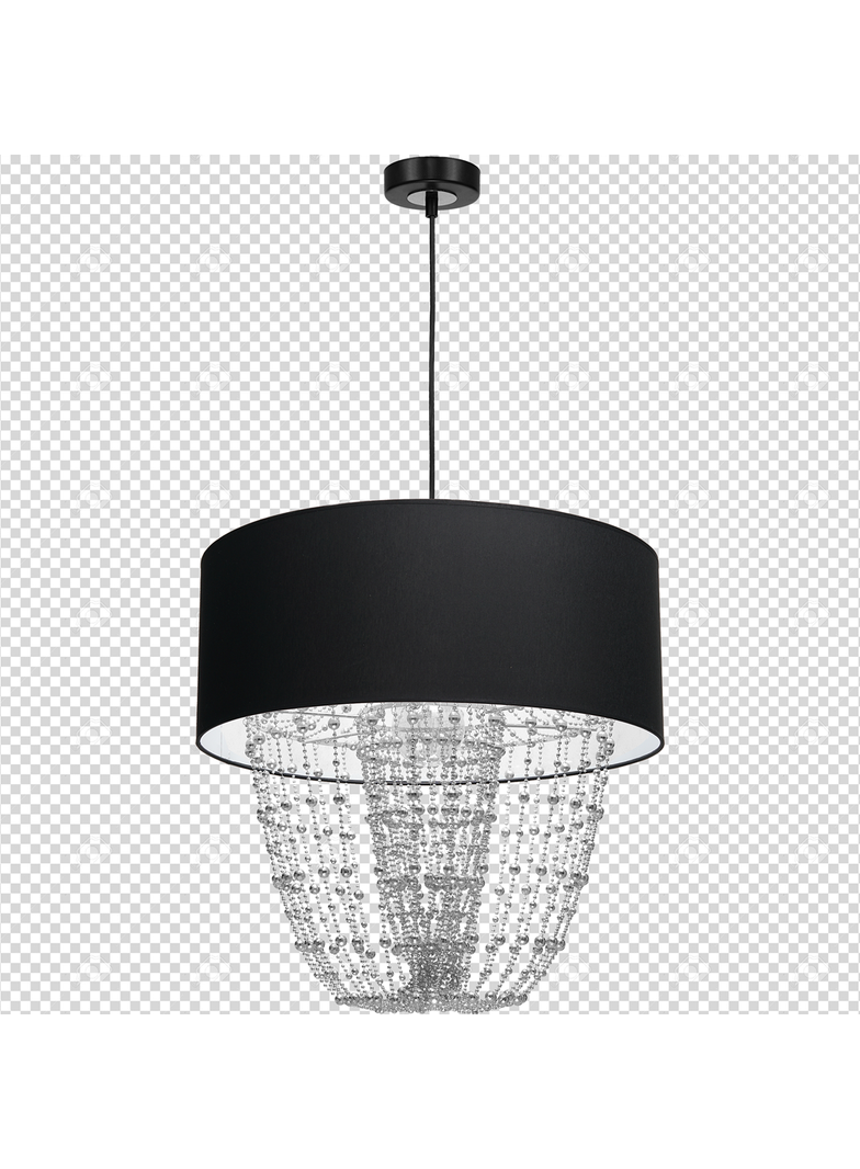 lampa wisząca Almeria E27 czarna/chrom MLP6432 Milagro
