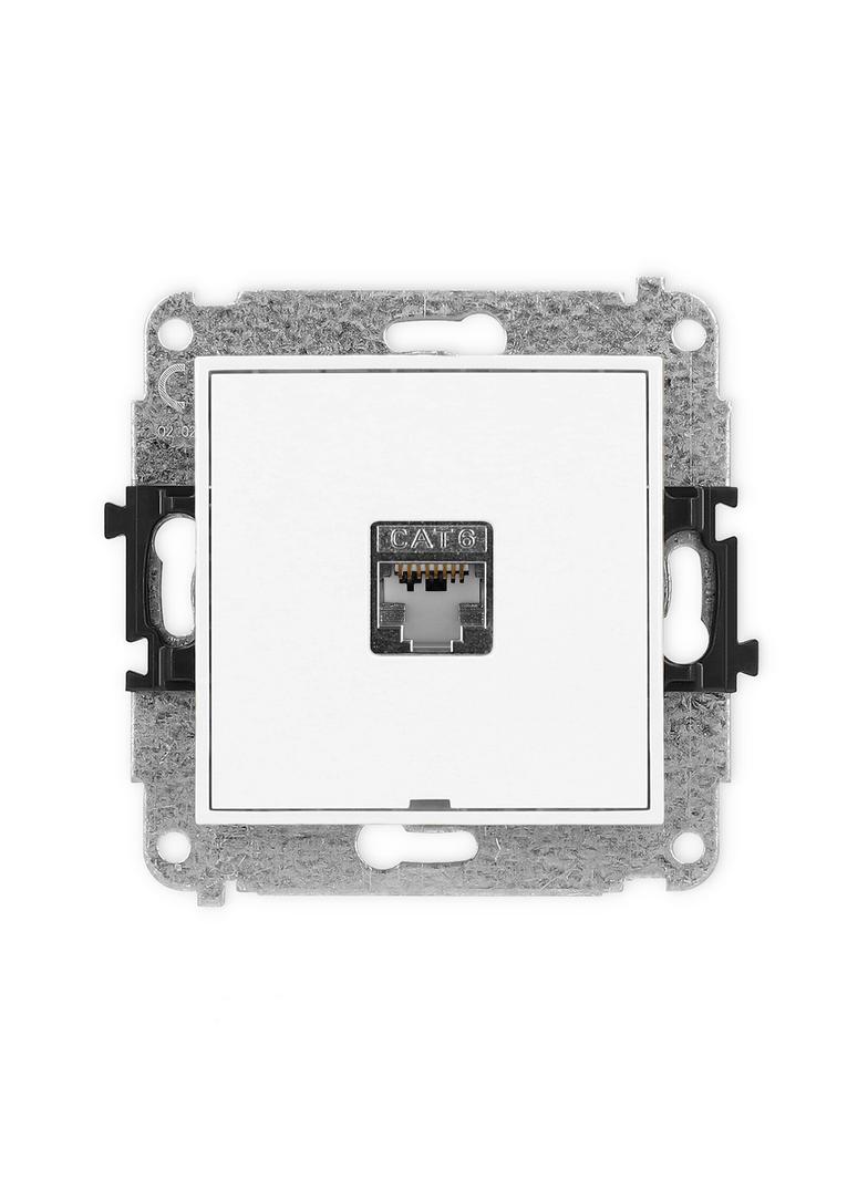 ICON Mechanizm gniazda komputerowego pojedynczego 1xRJ45, kat. 6, ekranowany, 8-stykowy, bez pola op