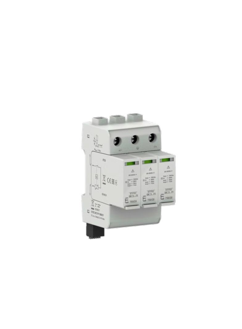 Moduł wymienny do ogran.przepięć Typ 2 (kl.C) do systemów PV MOD. EM T2 PV 550/20 002440627 ETI
