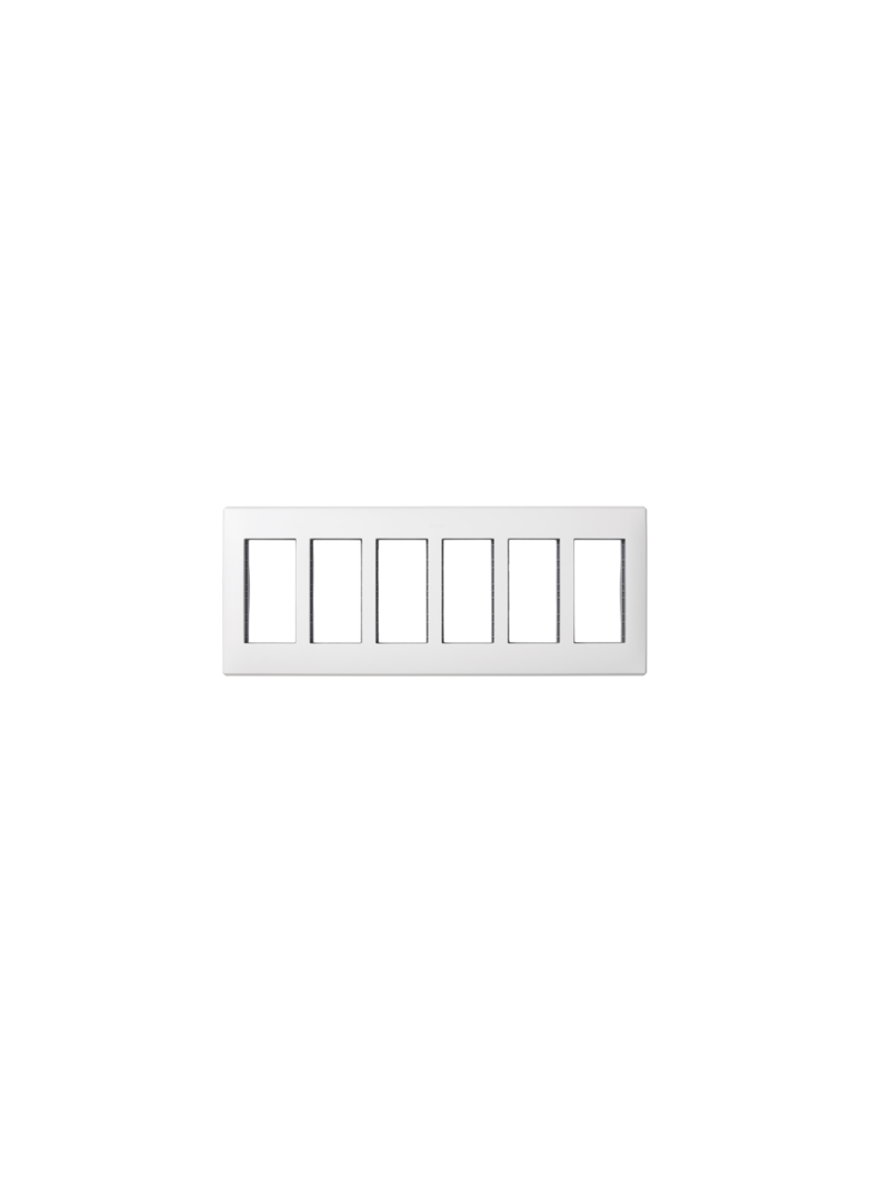 Simon Connect Ramka obudowy S500 6-modułowa 12x K45 czysta biel
