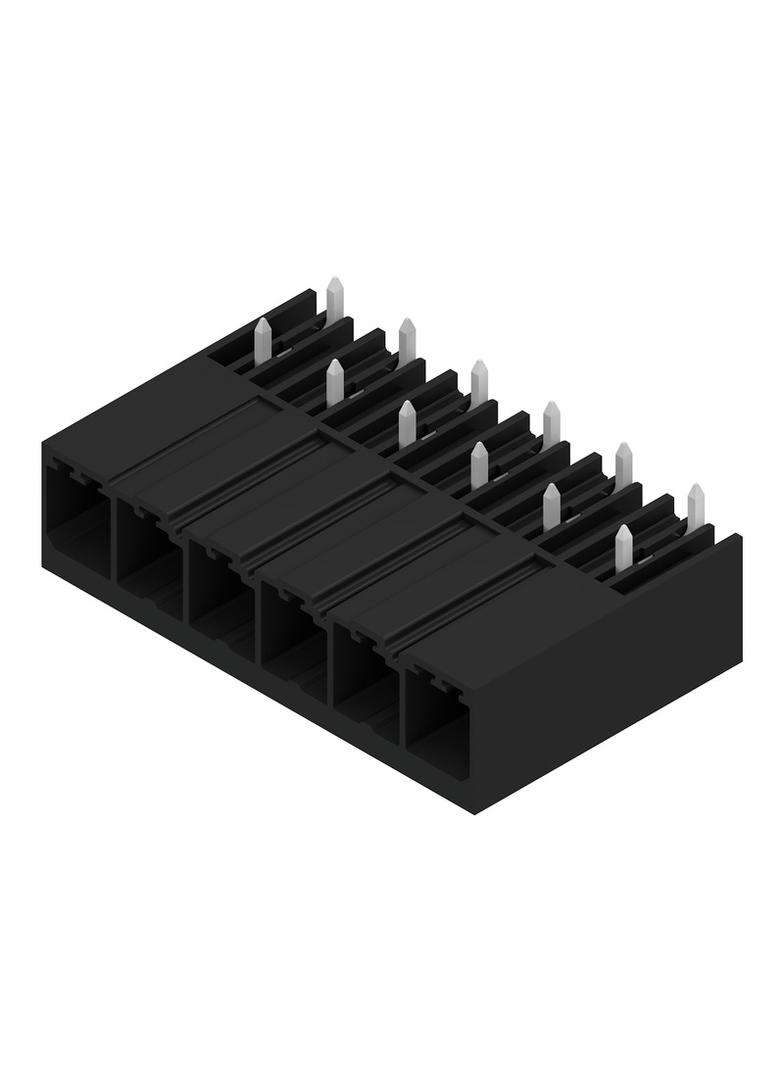 SV 7.62HP/06/270G 3.5SN BK BX Wtyki PCB (złącza płyty), 7.62 mm, Liczba biegunów: 6, kąt odejścia: 270° /36szt./ 1931300000 WEIDMÜLLER